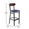 Flash Furniture Blue Vinyl Seat Barstool with Walnut Wood Back XU-DG6V6BLV-WAL-GG - alternate 8